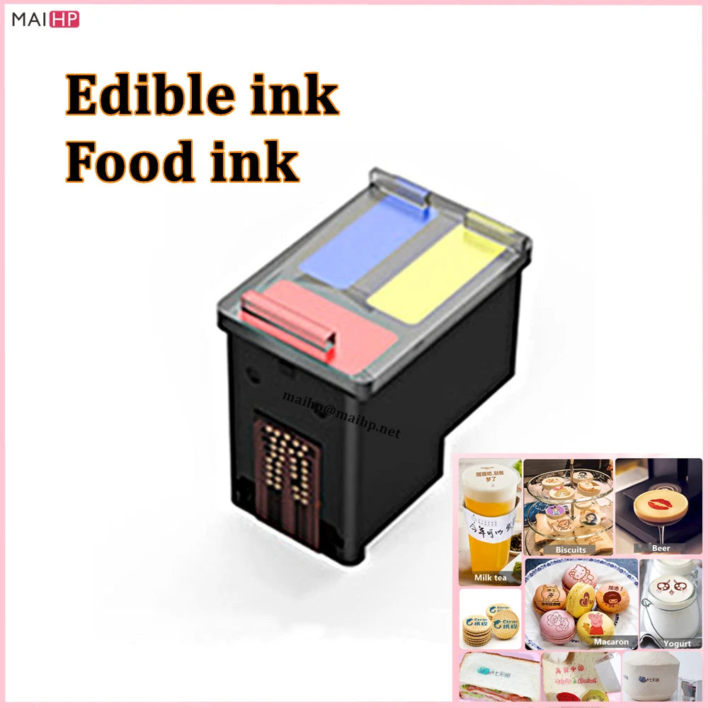 WIFI PrinCube DIY Label Printer Edible Ink Cake Printer Color Mbrush Mini Handheld Food Bread Macaron Coffee Beer Milk Printer