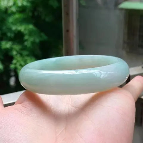 Genuine Natural Green Jade Bangle Bracelet Charm Jewellery Fashion Accessories Hand-Carved Lucky Amulet Gifts for Women Her Men