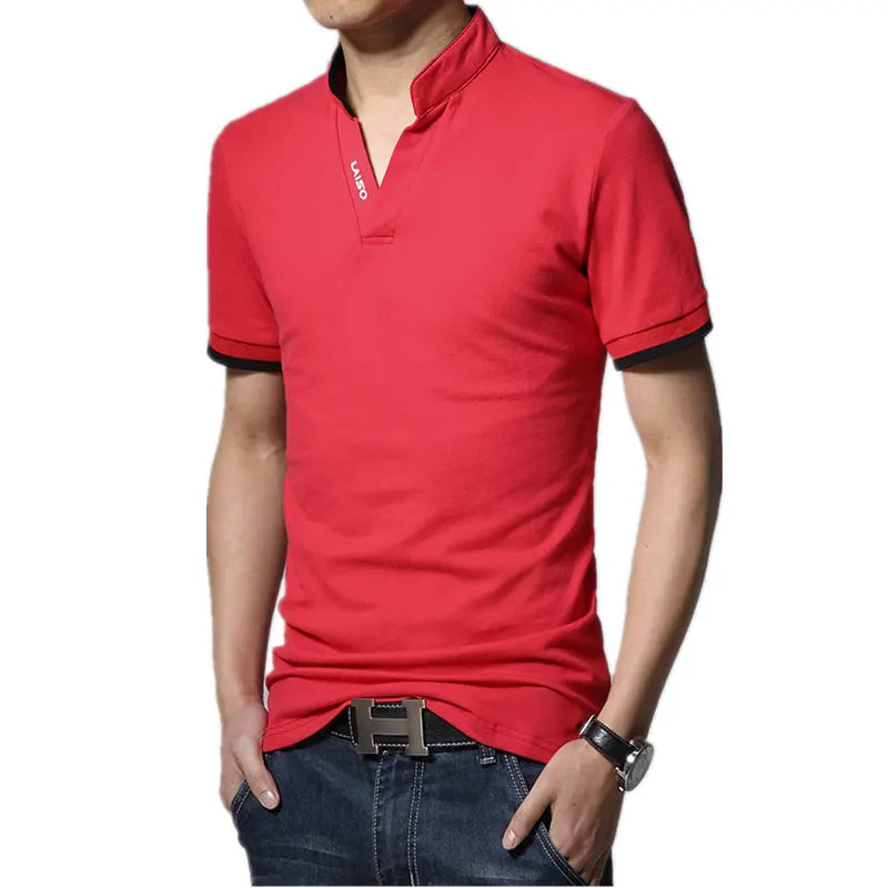 M-5XL 2023 New Arrival Cotton Men Polo Shirt Tops Fashion Brand Plus Size Short Sleeve Black White Polo Shirt Homme Camisa
