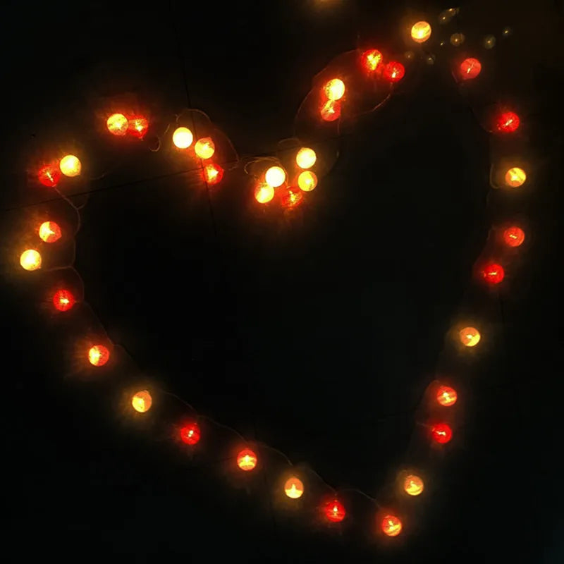 USB Colorfull Cotton Garland LED Balls Christmas String Holiday Lights for Home Decoration Wedding Fairy Bedroom Decor