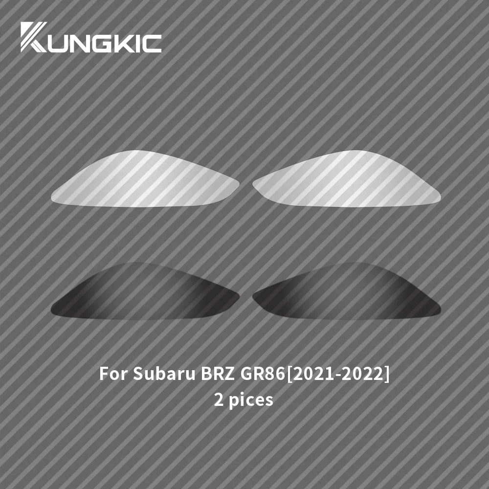 2PCS For Subaru BRZ GR86 2021 2022 2023 2024 Car Headlight Protective Film Front Light TPU Sticker Transparent Accessories