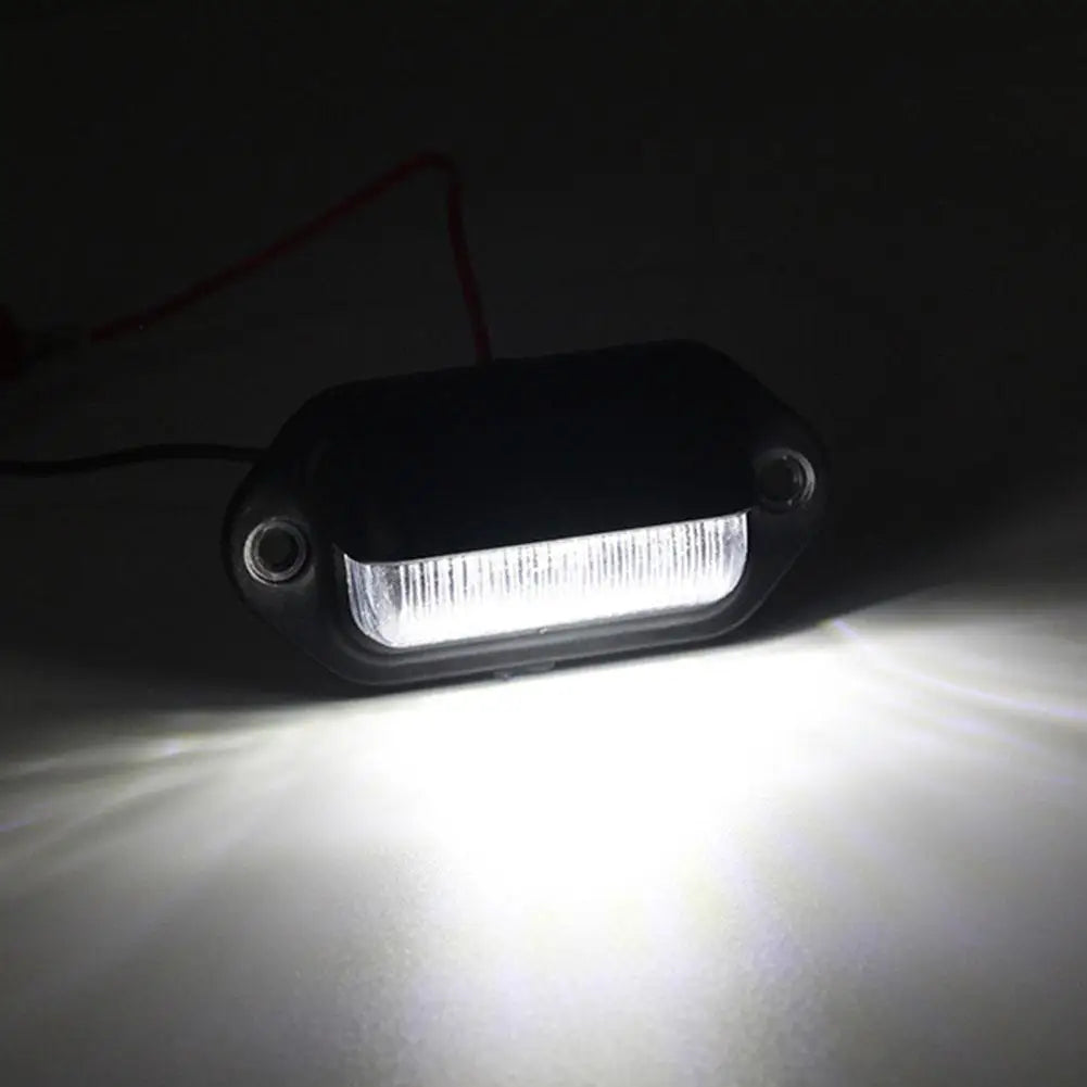 12V 6 LED Car License Number Plate Light For SUV Auto RV Truck Trailer Tail Light License Plate Lights Lamp Car Accessories