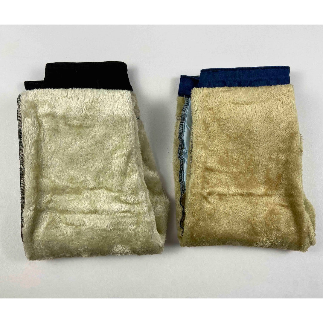 Winter Lambwool Fluff Pencil Jeans Super Warm Women Fleece Lined Skinny Denim Pants Casual High Waist Thicken Stretch Vaqueros