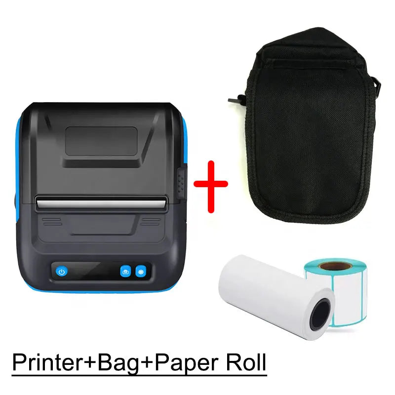 MHT-Mini Handheld Portable Bluetooth Wireless 80mm Mini Thermal Mobile Pocket Thermal Receipt Printer Bluetoot принтер Nimbot