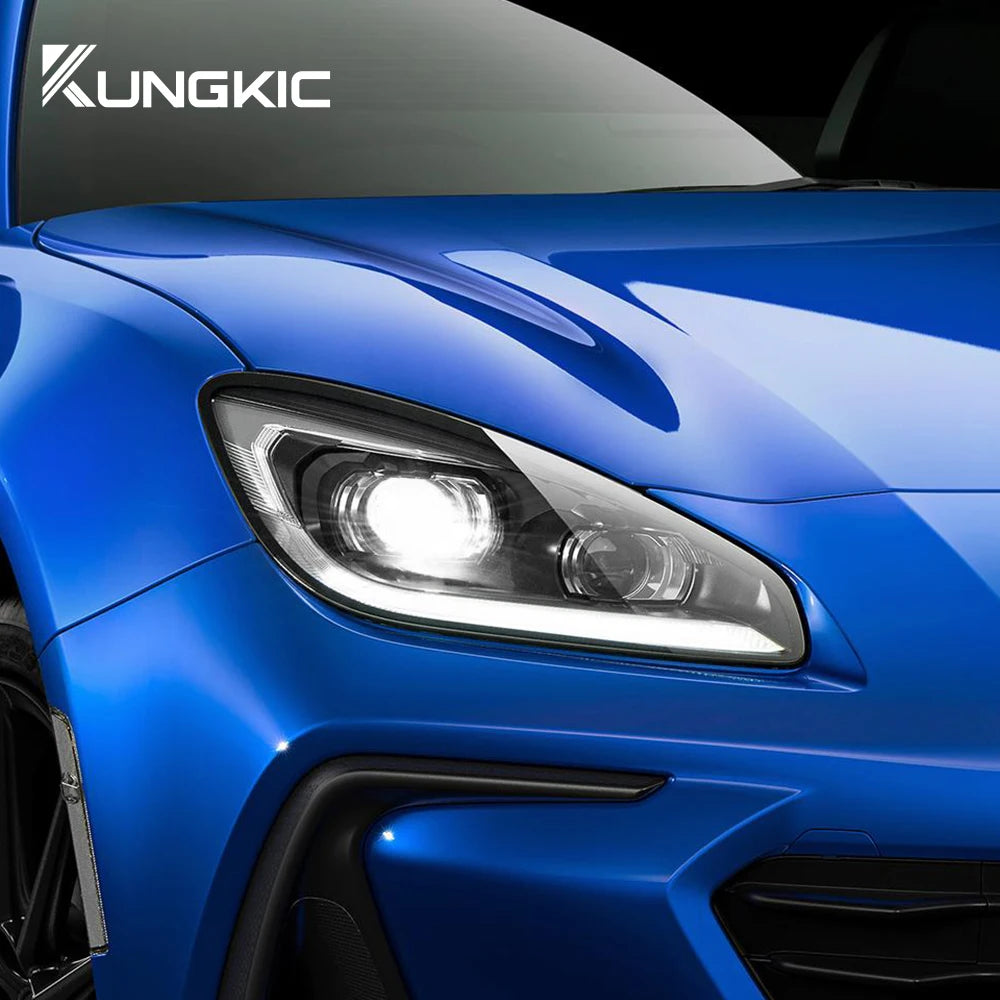 2PCS For Subaru BRZ GR86 2021 2022 2023 2024 Car Headlight Protective Film Front Light TPU Sticker Transparent Accessories