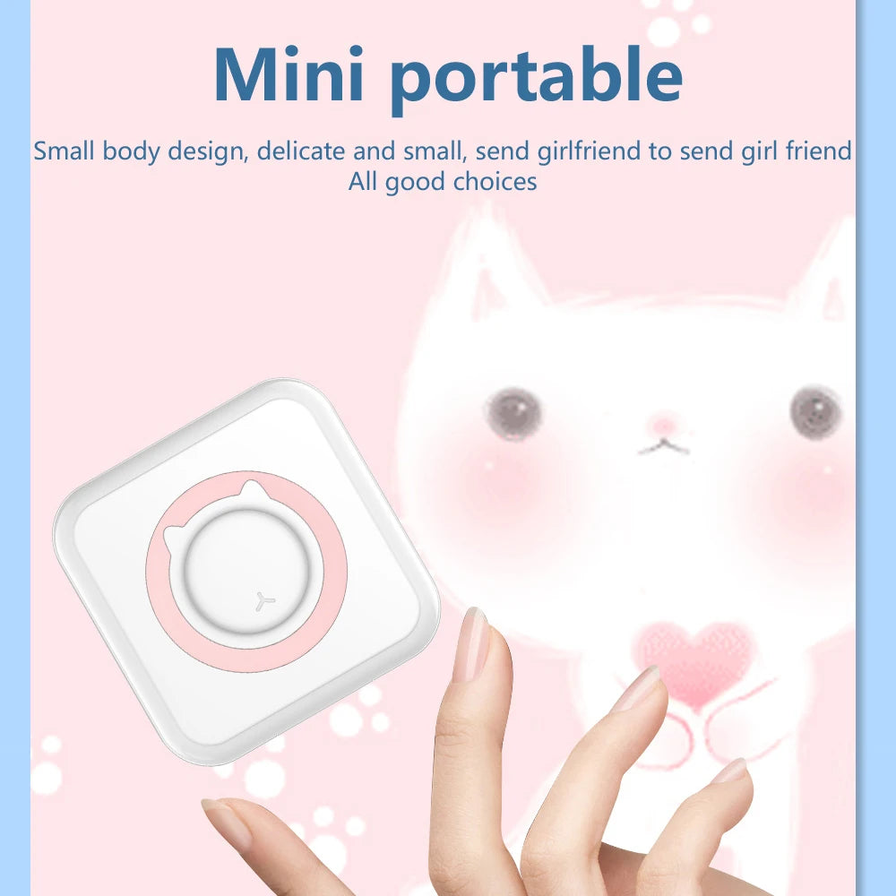 Olaf Mini Pocket Printer Portable Thermal Printing for Android IOS Wireless Miniprint for Photo Sticker Label Printers for DIY