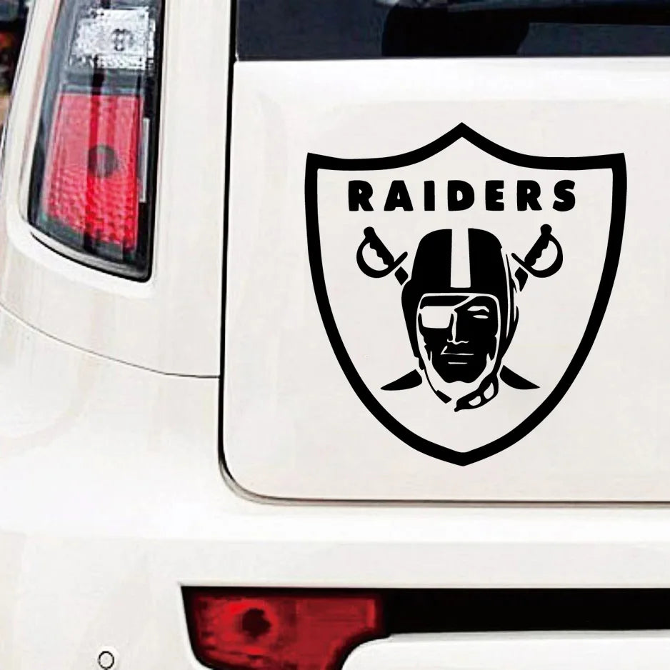 Football Raiders Cover Scratch Car Stickers Exterior Accessories Car Supplies Cartoon Decoration Bumper Window Refrigerator PVC