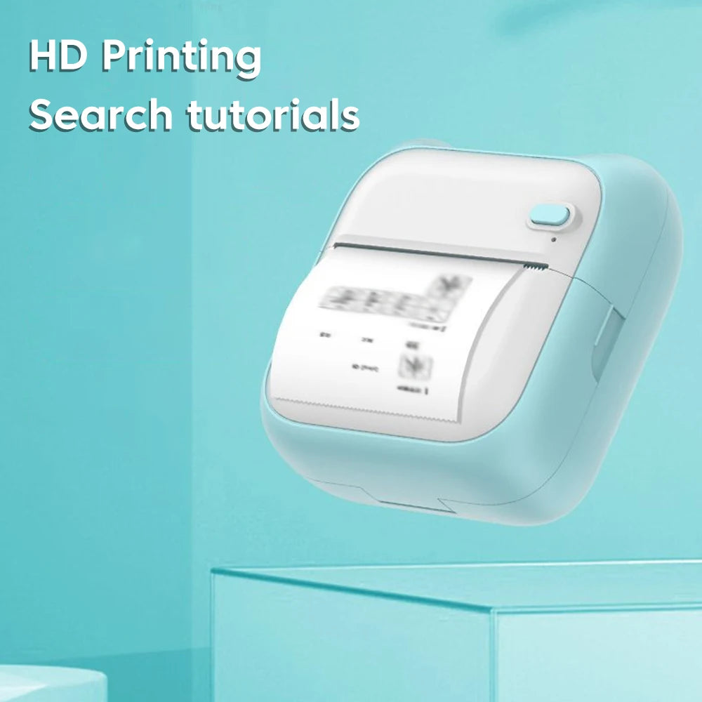 Mini Portable Printer Label Color Thermal Sticker Print Adhesive Paper Wireless Bluetooth Inkless Printing For Phone Photo Print
