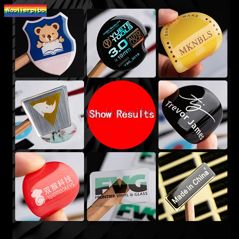 3D Personalized Epoxy Dome Decals Marseille Vinyl Decals Motorcycle Helmet Car Decorative Accessories Mobile Phone Decals