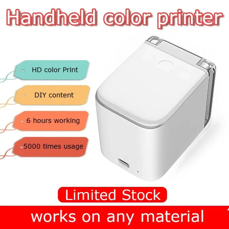 Mbrush Edible Ink  Portable Inkjet Handheld Logo Food Coffee Bread Cake Wifi Connected Mini Printer