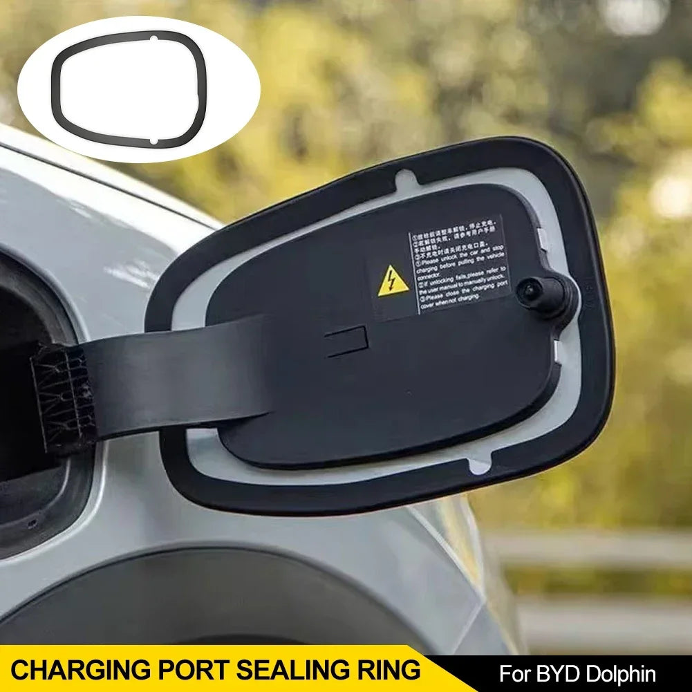 For BYD Dolphin Car Charging Port Rubber Sealing Ring Dust Cover Charging Port Protective Ring Waterproof Accessorie