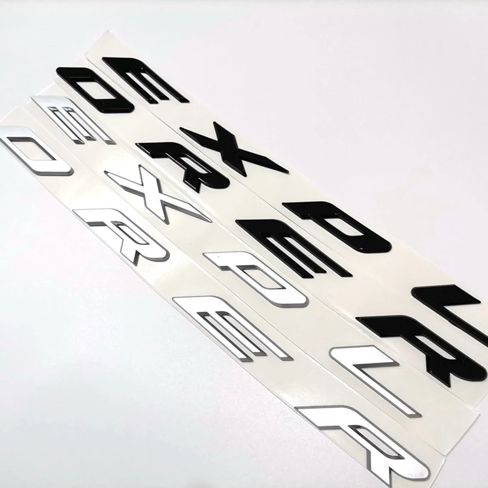 3D ABS Logo EXPLORER Letters Emblem Car Front Hood Bonnet Badge For Ford EXPLORER Sticker 2013 2015 2016 2017 2018 Accessories