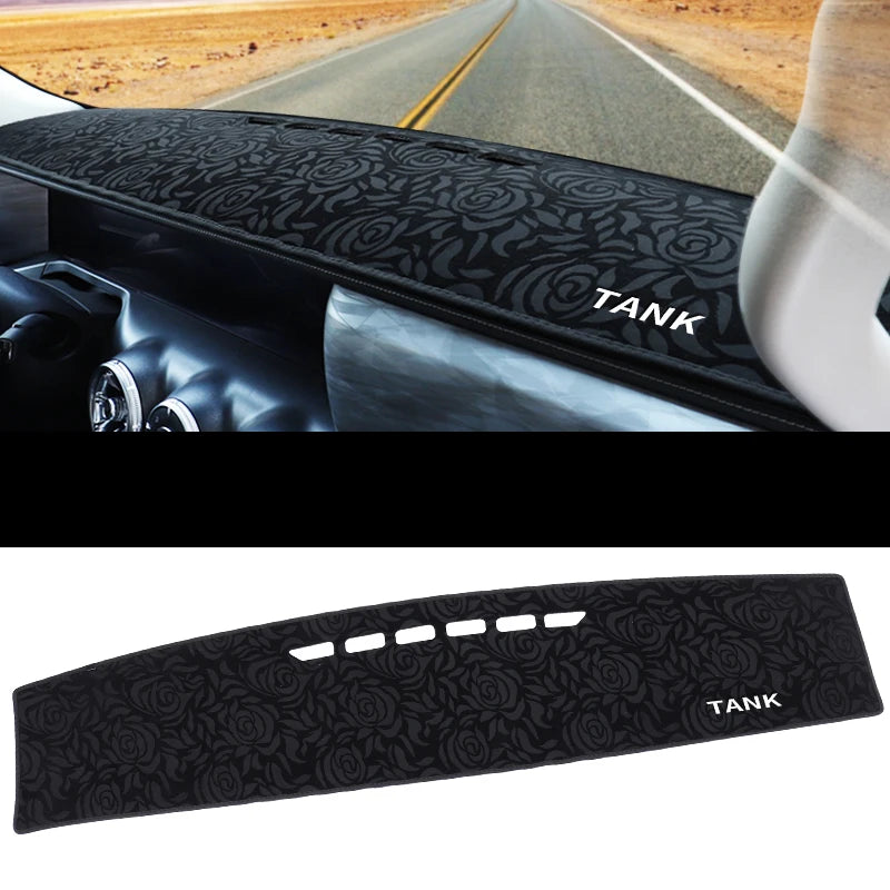 For Great Wall TANK 300 2021-2023 Car Styling Dash Mat Dashmat Dashboard Cover Sun Shade Dash Board Cover Carpet Accessories
