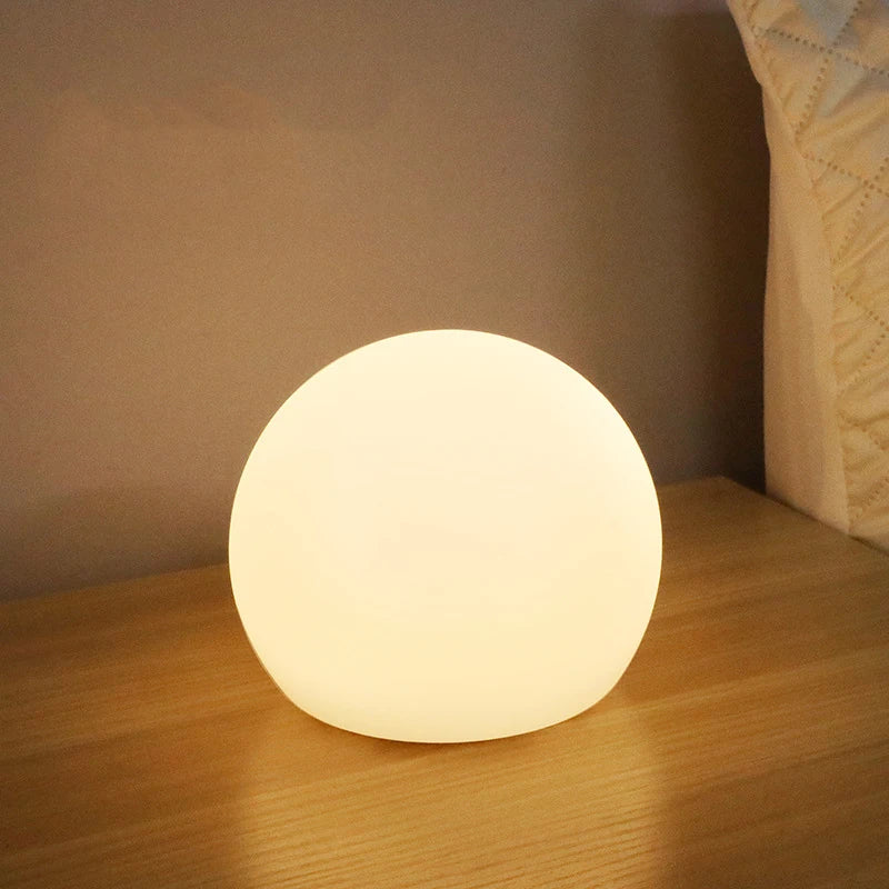 LED Ball Lamp Luminous Globe Light 3 Colors Dimmable USB Rechargebale Lighting Fixtures for Home Decor Bedroom Foyer Living Room