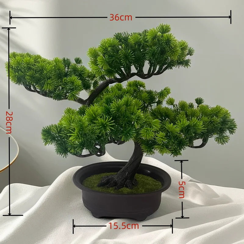 Festival Potted Plant Simulation Decorative Bonsai Home Office Pine Tree Gift DIY Ornament Lifelike Accessory Artificial Bonsai