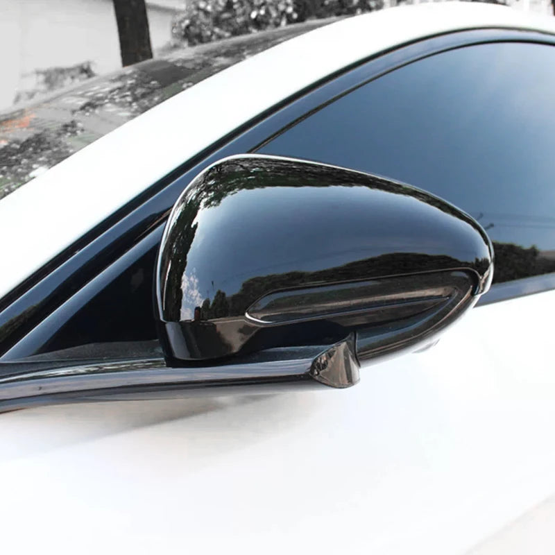 Car Rearview Mirror Cover For Byd Seal 2023 2024 Abs Carbon Fiber Rear View Mirror Decorative Shell Exterior Accessories
