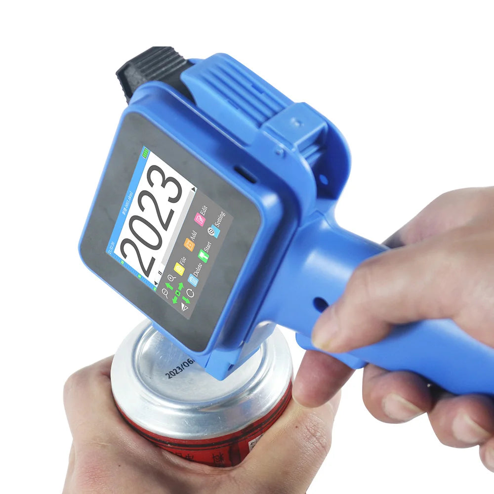 12.7mm Mini Handheld Inkjet Printer with Fast-Drying Ink for Text QR Barcode Batch Number Logo Date Label Portable Coder