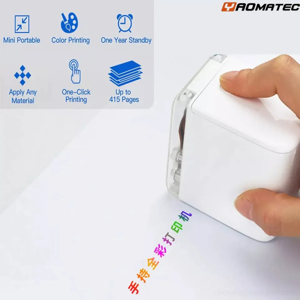 Mbrush Edible Ink  Portable Inkjet Handheld Logo Food Coffee Bread Cake Wifi Connected Mini Printer