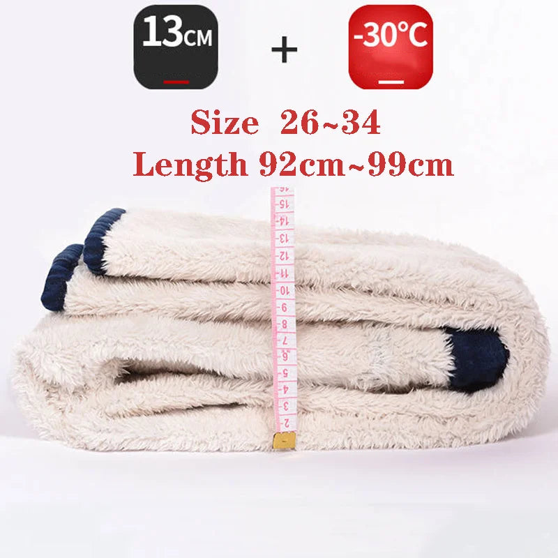 Winter Lambwool Fluff Pencil Jeans Super Warm Women Fleece Lined Skinny Denim Pants Casual High Waist Thicken Stretch Vaqueros