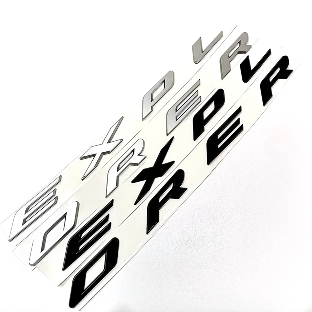 3D ABS Logo EXPLORER Letters Emblem Car Front Hood Bonnet Badge For Ford EXPLORER Sticker 2013 2015 2016 2017 2018 Accessories