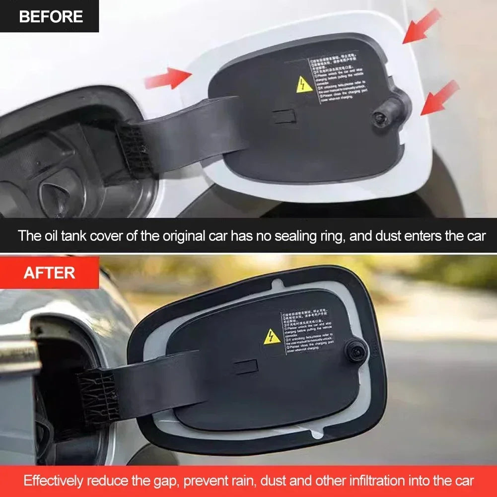 For BYD Dolphin Car Charging Port Rubber Sealing Ring Dust Cover Charging Port Protective Ring Waterproof Accessorie