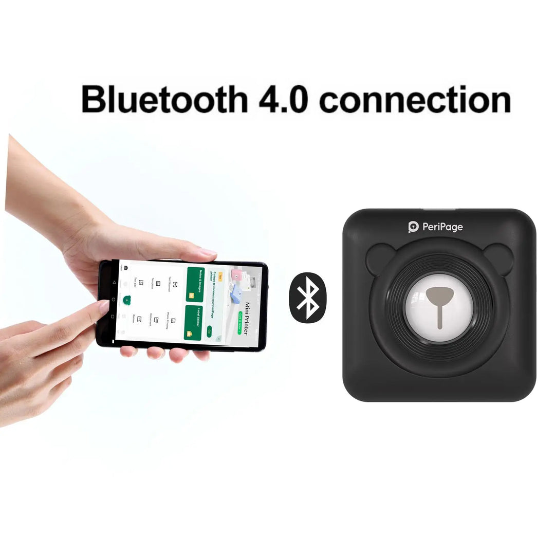 PeriPage 304 DPI Mini Photo Bluetooth Pocket Printer Wireless Portabl Sticker Thermal Printer For Mobile phone Android and iOS