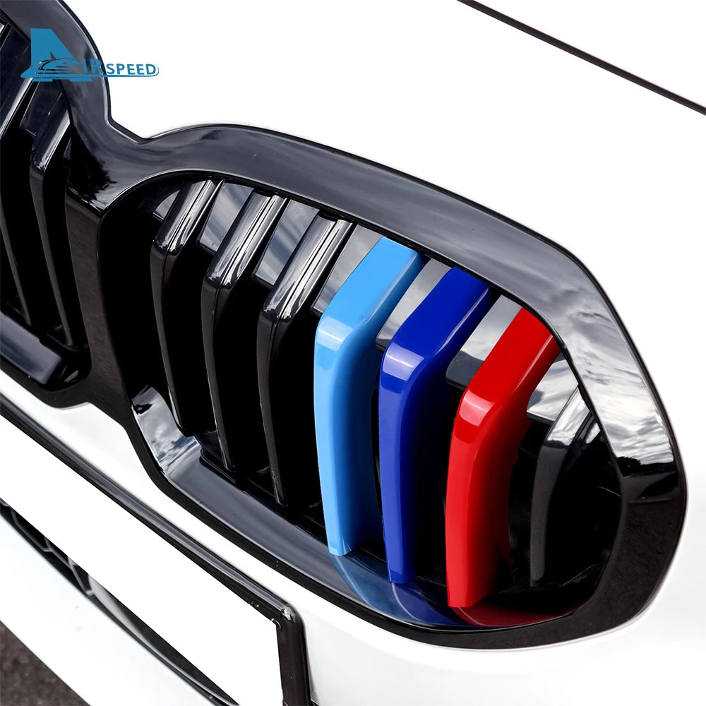 AIRSPEED For BMW 1 Series F40 2020 2021 2022 2023 Car Front Grill Stripes Cover Grid Stripes Clips Trim Motorsport Accessories