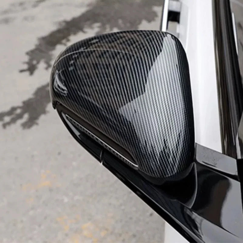 Car Rearview Mirror Cover For Byd Seal 2023 2024 Abs Carbon Fiber Rear View Mirror Decorative Shell Exterior Accessories