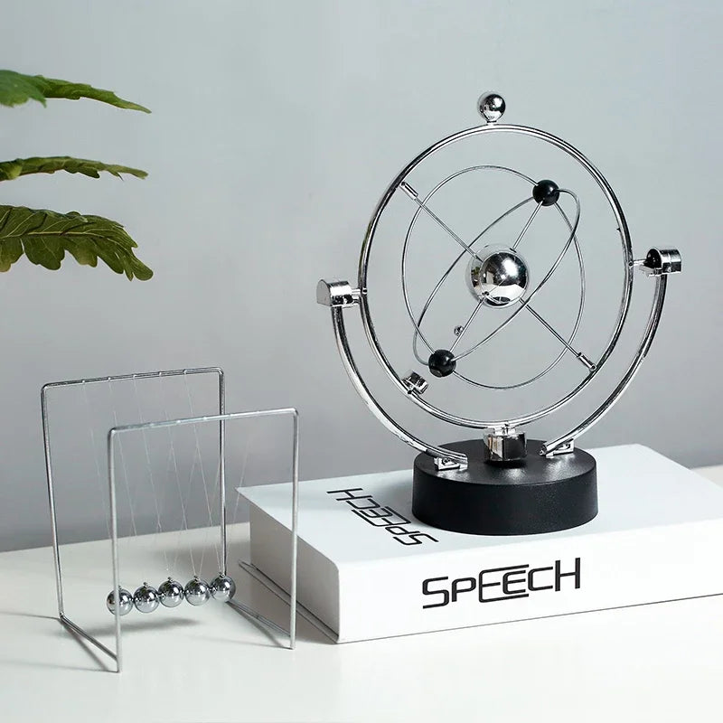 Physics Science Newton Pendulum Nordic Home Decoration Accessories Modern Metal Maglev Balance Balls Office Desk Decor Gifts