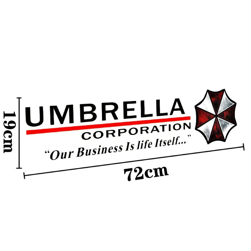 Umbrella Corporation Car Side Door Sticker Decal Funny Accessories for Volkswagen Polo Golf Audi A3 Focus 2