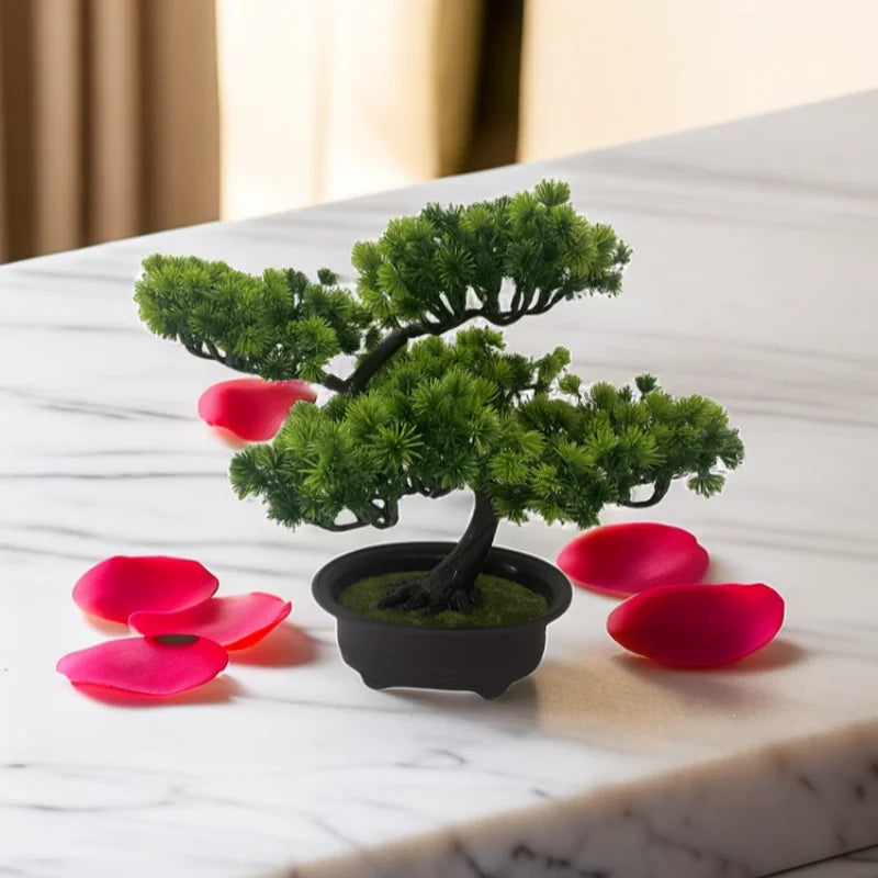 Festival Potted Plant Simulation Decorative Bonsai Home Office Pine Tree Gift DIY Ornament Lifelike Accessory Artificial Bonsai
